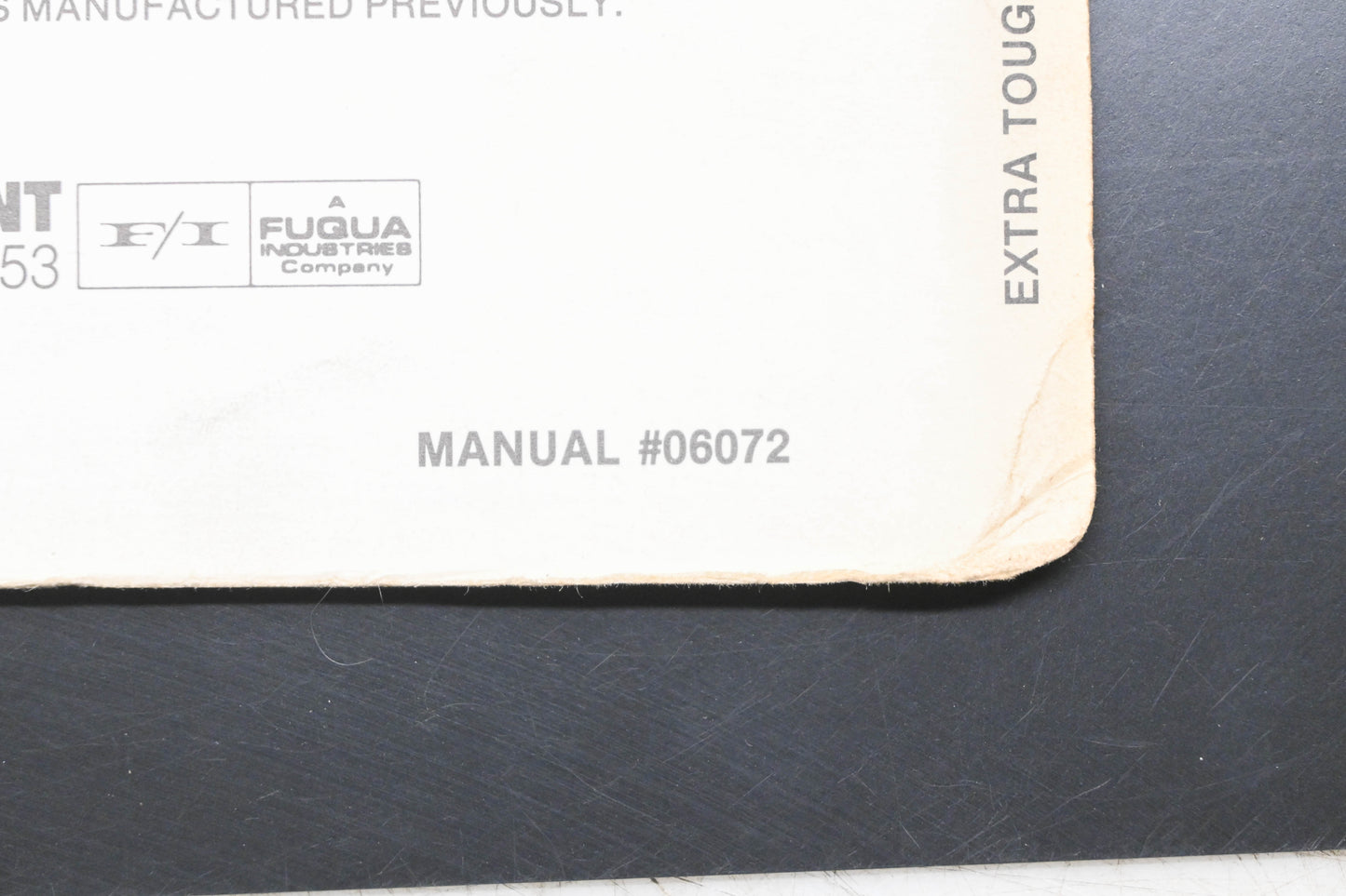 Snapper 06072, 6072 Commercial & Extra Tough Riding Mowers Parts Manual