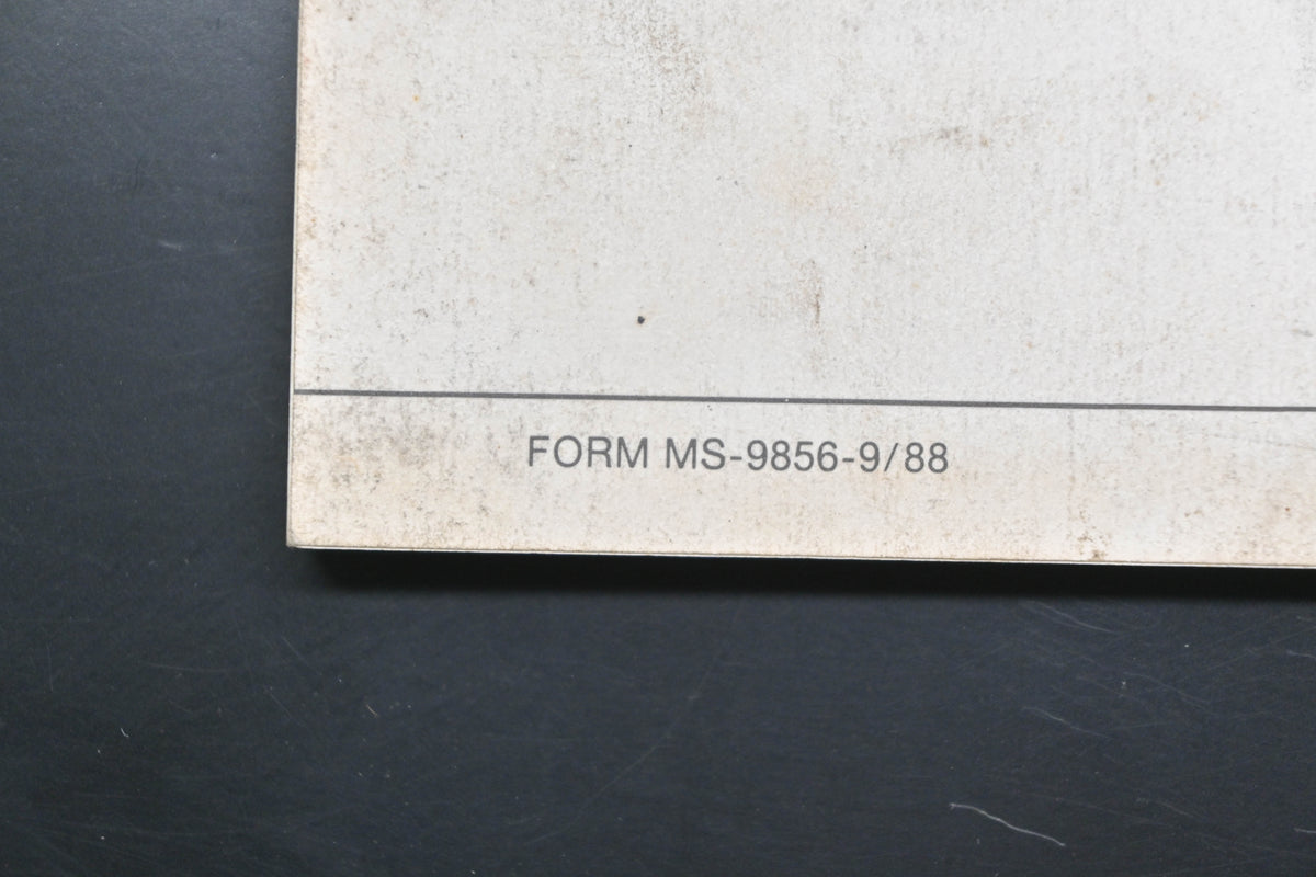 OEM Briggs & Stratton MS-9856-9/88 V-Twin Service & Repair Manual