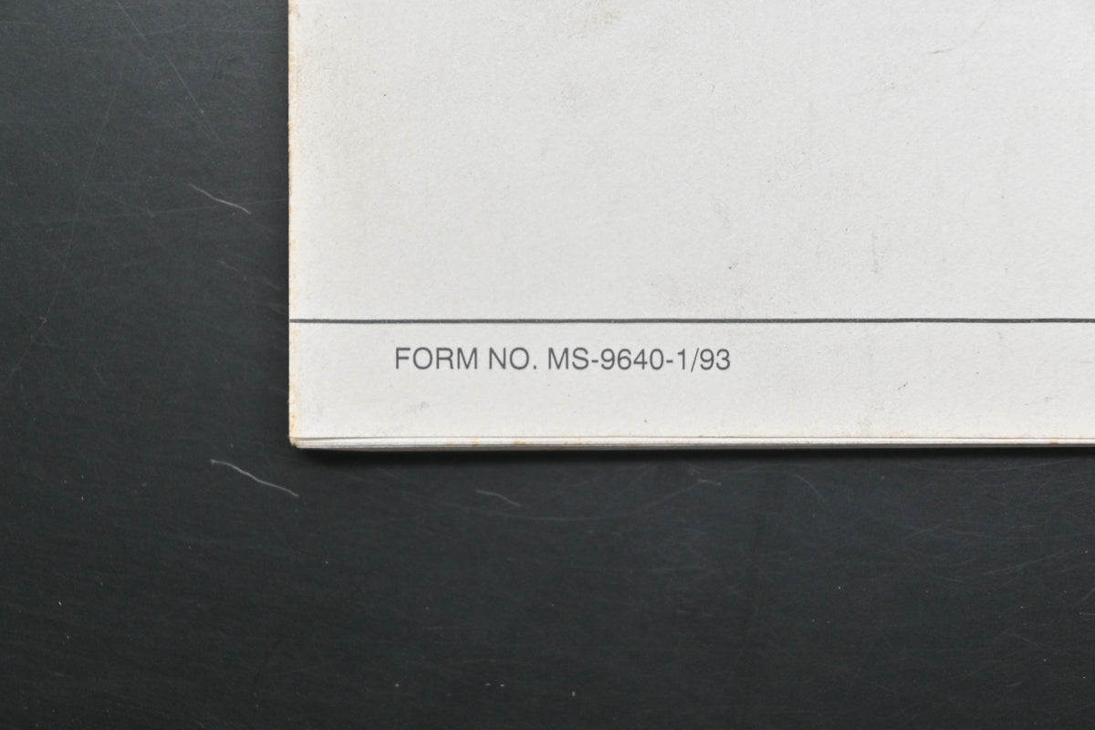 OEM Briggs & Stratton MS-9640-1/93 95700 96700 2 Cycle Engine Shop Manual