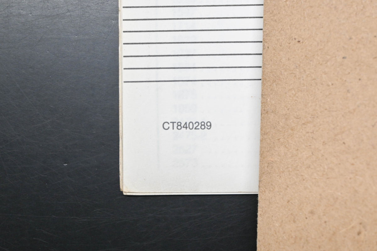 Troy Bilt CT840289 89 Pony Roto Tiller Parts Catalog