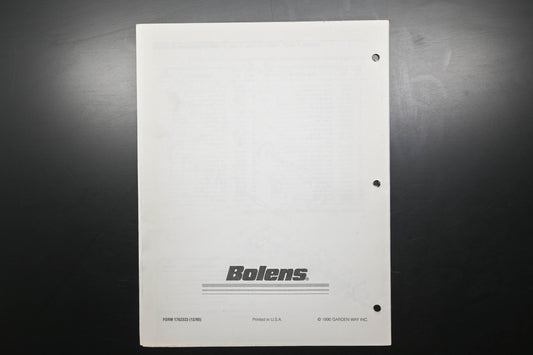 Bolens 176-2323, 1762323 Riding Mower Parts Catalog