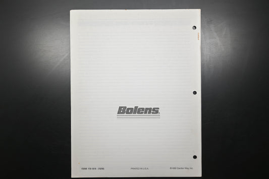 Bolens 176-1619, 1761619 90 Suburban Tractor 3212G 3212GX Parts List