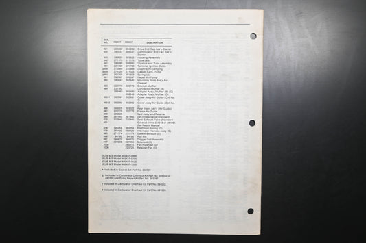 Bolens 3827-5 Tractor Models 1667 1467 Parts List