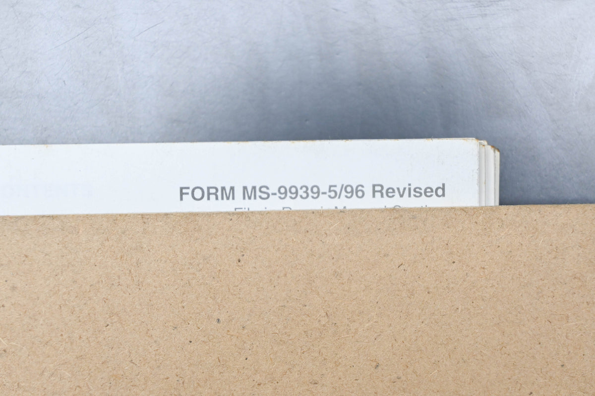 OEM Briggs & Stratton MS-9939-5/96 96 Vanguard OHV Engine Repair Manual