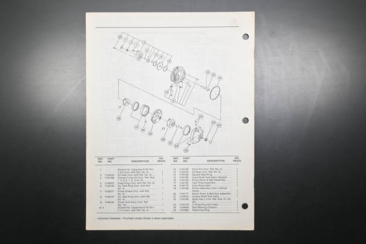 Bolens P-4025-3 87 Tractor Models 5019H 5020H Parts List
