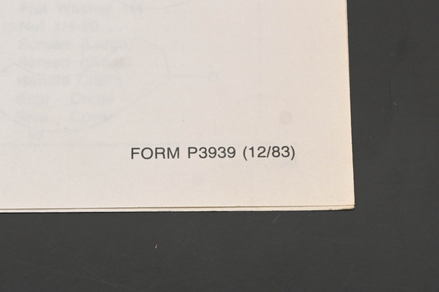 Bolens P3939 83 Eliminator Plus 21" Mower Model 8362 Parts List