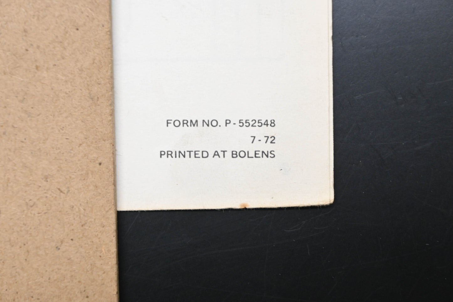 Bolens P-552548 Snow Thrower Models 524-01 726-01 832-01 Parts Catalog