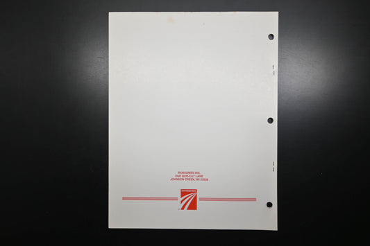 Bob-Cat 38489B Versadeck Mid-Size Mower Parts Manual