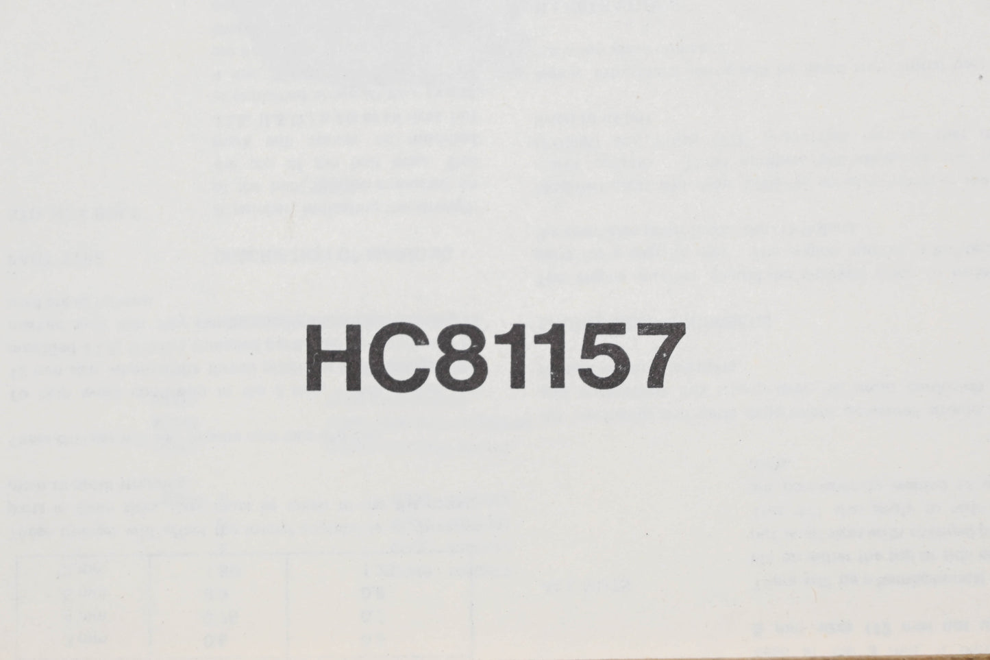 OEM Honda HC81157 G300 Engine Parts Catalog