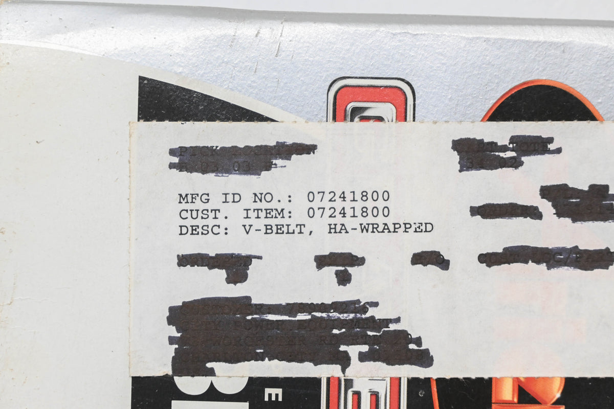 Ariens 07241800, 7241800 Replacement Wrapped V-Belt NOS