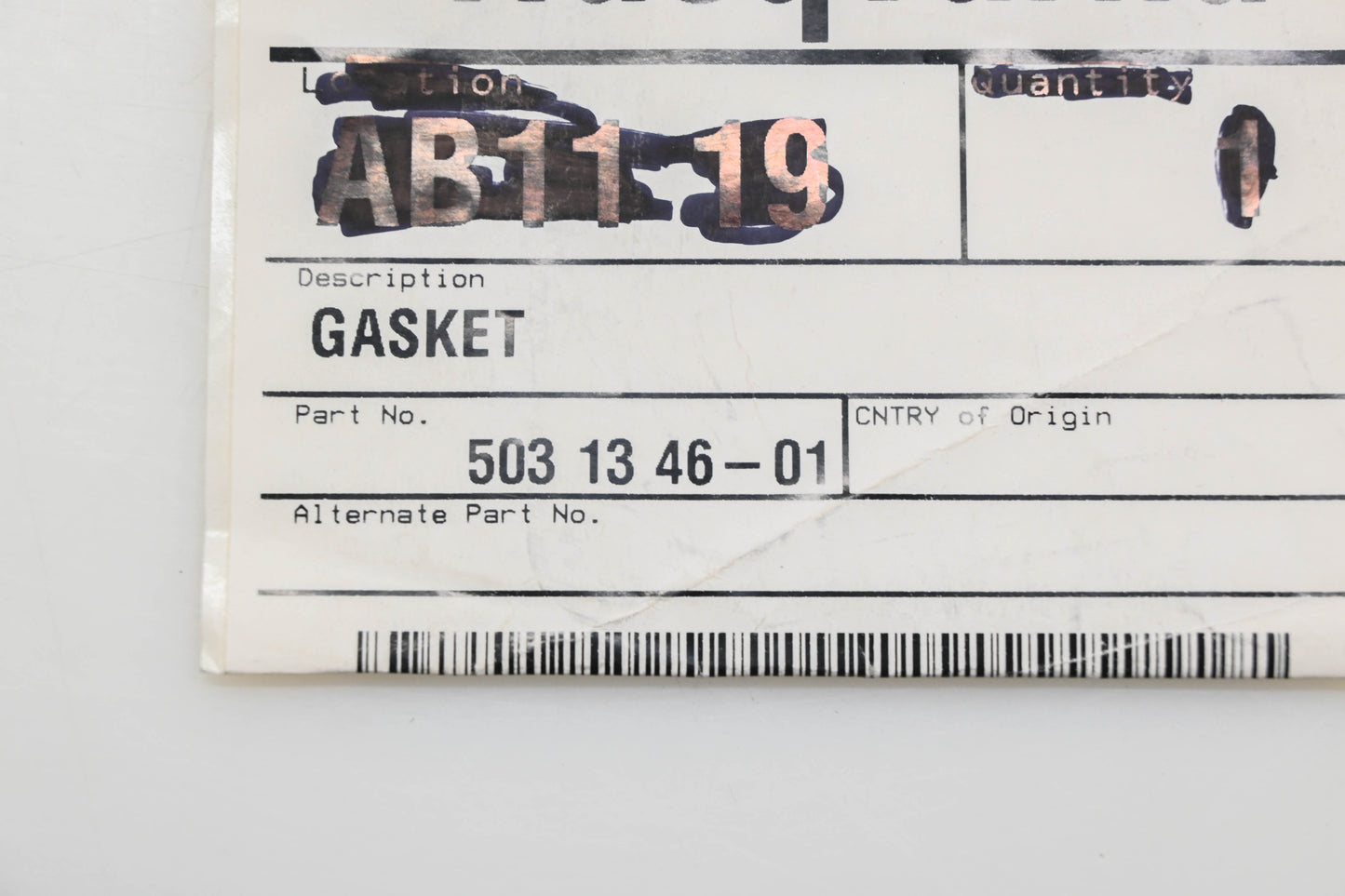 New OEM Husqvarna 503 13 46-01, 503134601 Cylinder Gasket NOS