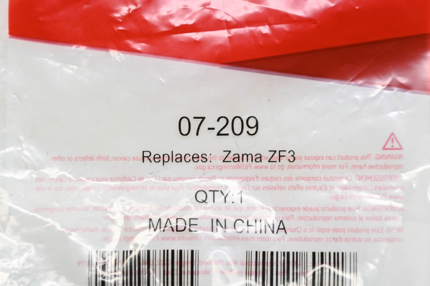 Oregon 07-209, ZF3 Fuel Filter NOS