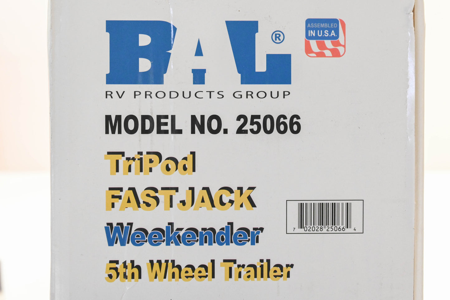 BAL 25066 Fifth Wheel Trailer Tripod Kit NOS