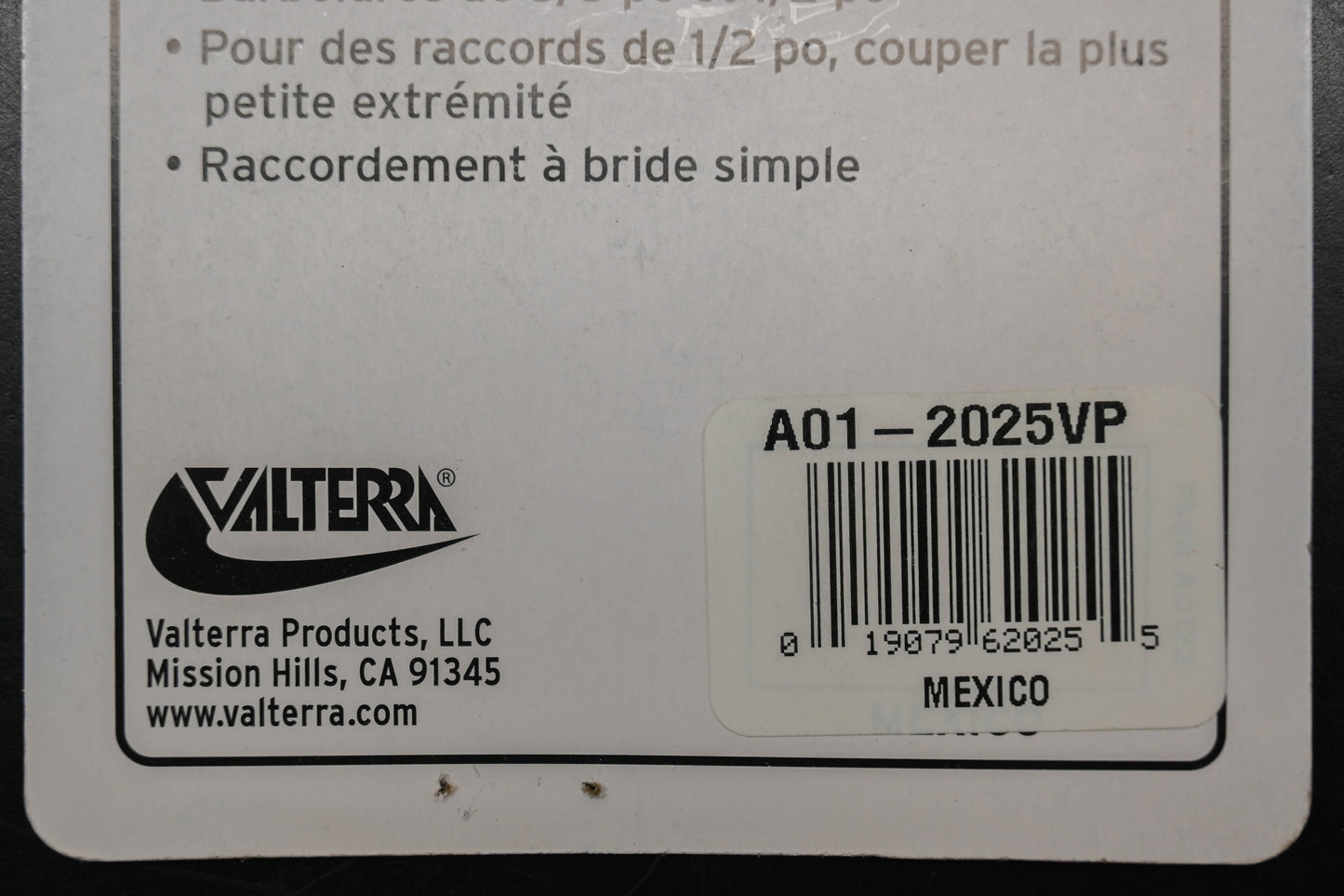 Valterra A01-2025VP 1/2" & 3/8" Universal Drain Valve NOS
