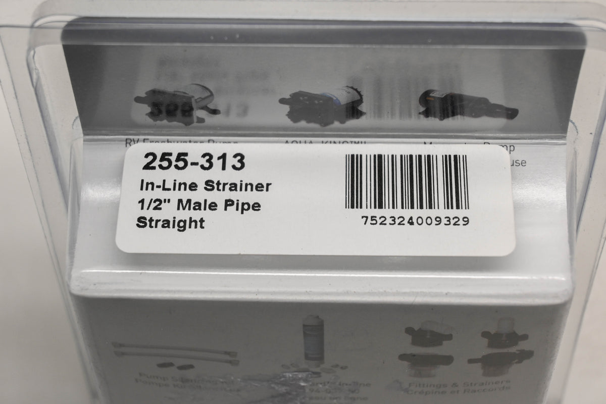 Pentair 255-313 1/2" Inline Strainer NOS