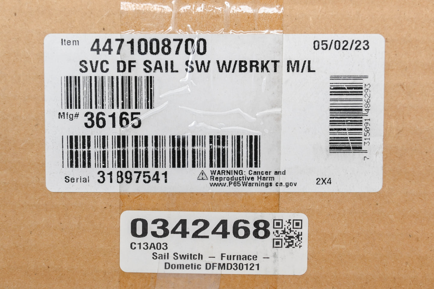 Dometic 36165, DFMD30121 Sail Switch Kit NOS