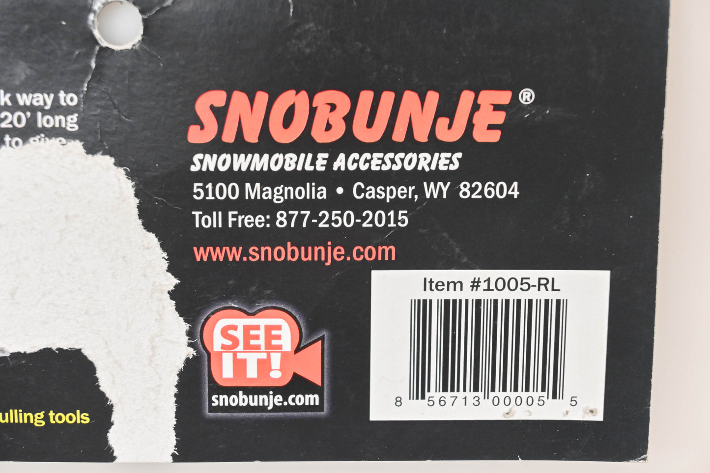 Snobunje 1005-RL 20FT Slicktape Retrieval Strap Kit NOS