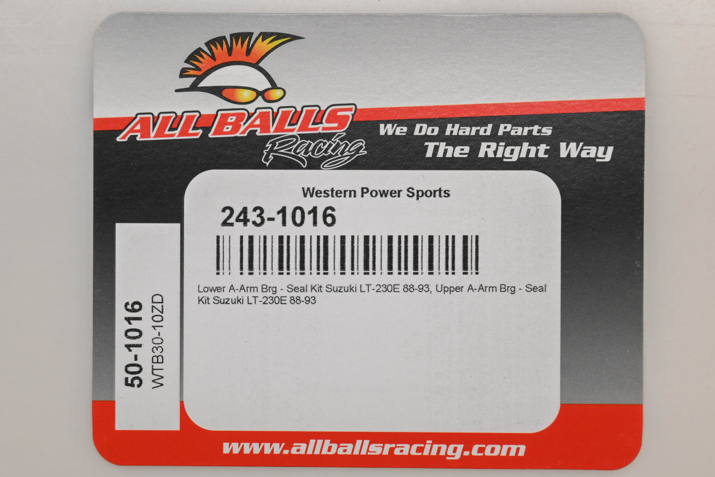 All Balls 243-1016 A-Arm Bearing Kit NOS