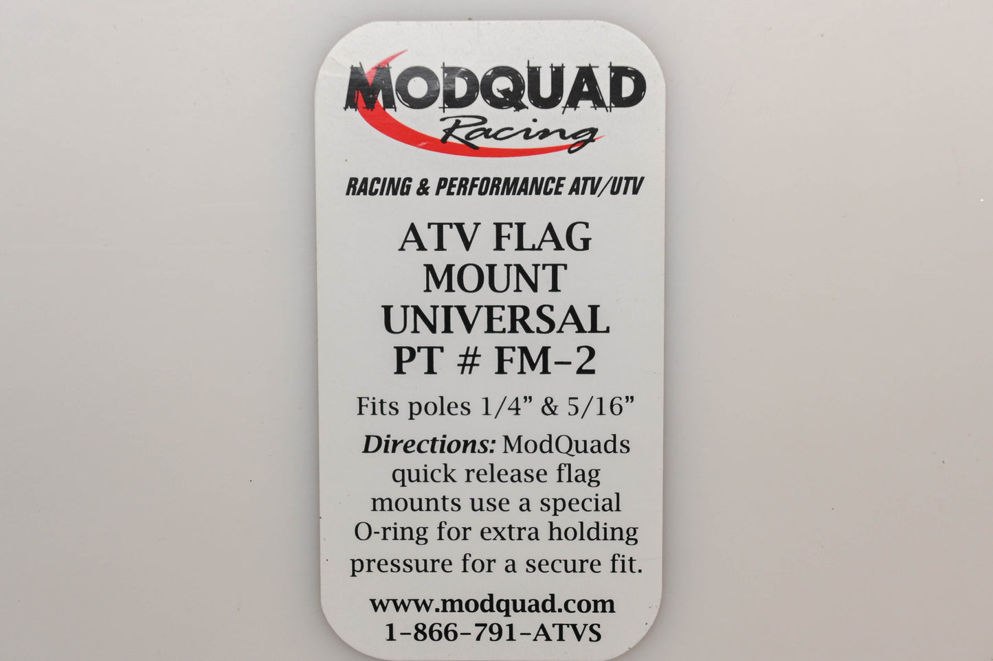 Modquad FM-2 Universal 1/4" & 5/16" ATV Flag Mount Assembly NOS