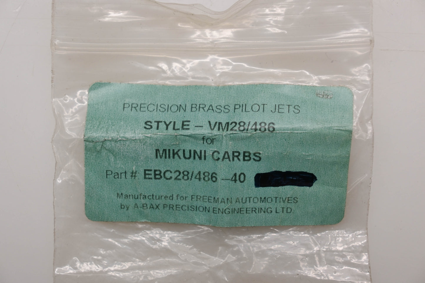 EBC EBC28/486-40 #20 Pilot Jets Qty 2 NOS