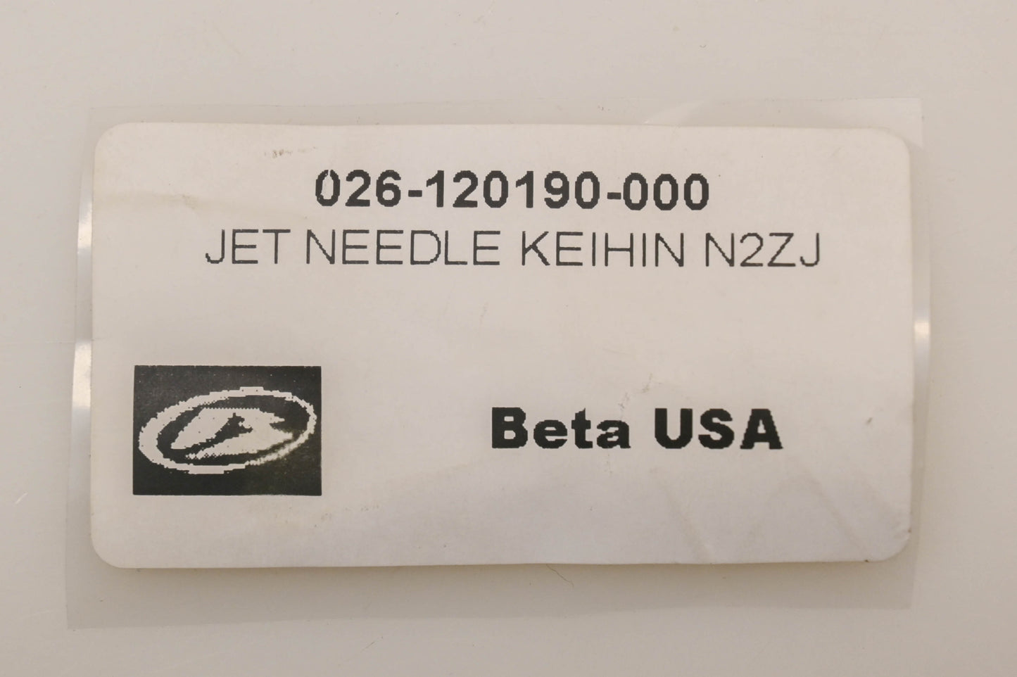 Beta 026-120190-000, 026.12.019.00.00, N2ZJ Jet Needle NOS