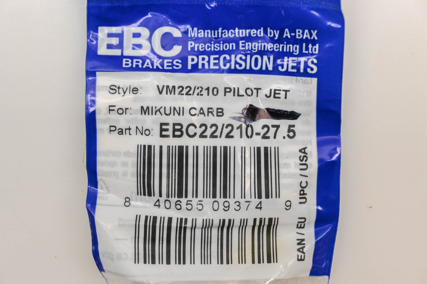 EBC EBC22/210-27.5 #27.5 Pilot Jets Qty 2 NOS