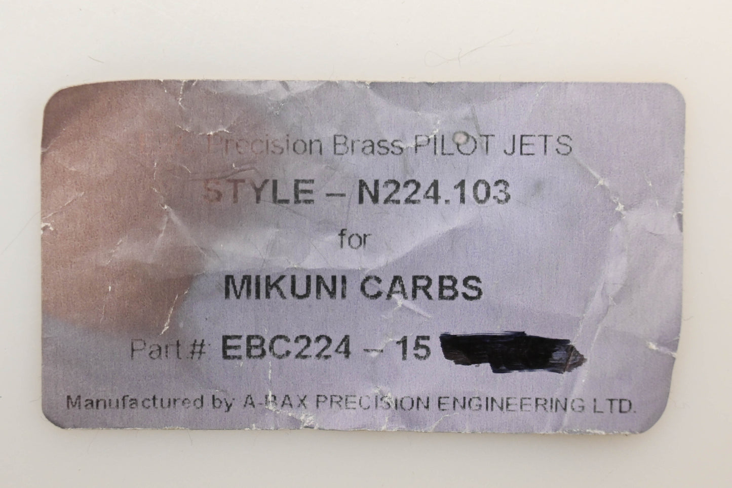 EBC EBC224-15 #15 Pilot Jets Qty 2 NOS