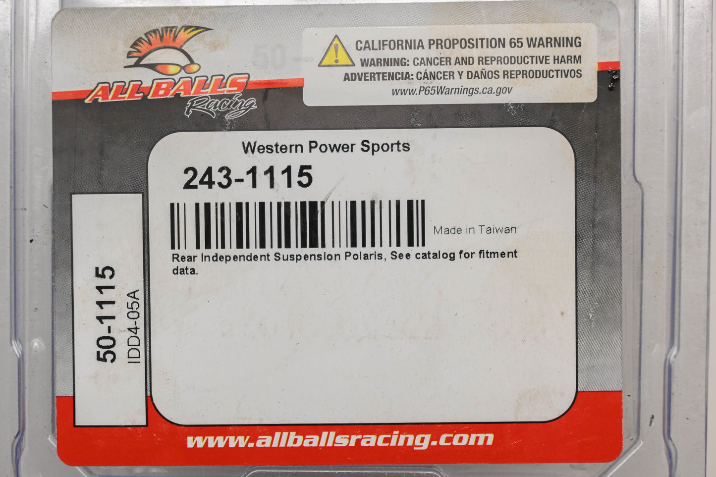 All Balls 243-1115, 50-1115 Rear A-Arm Kit