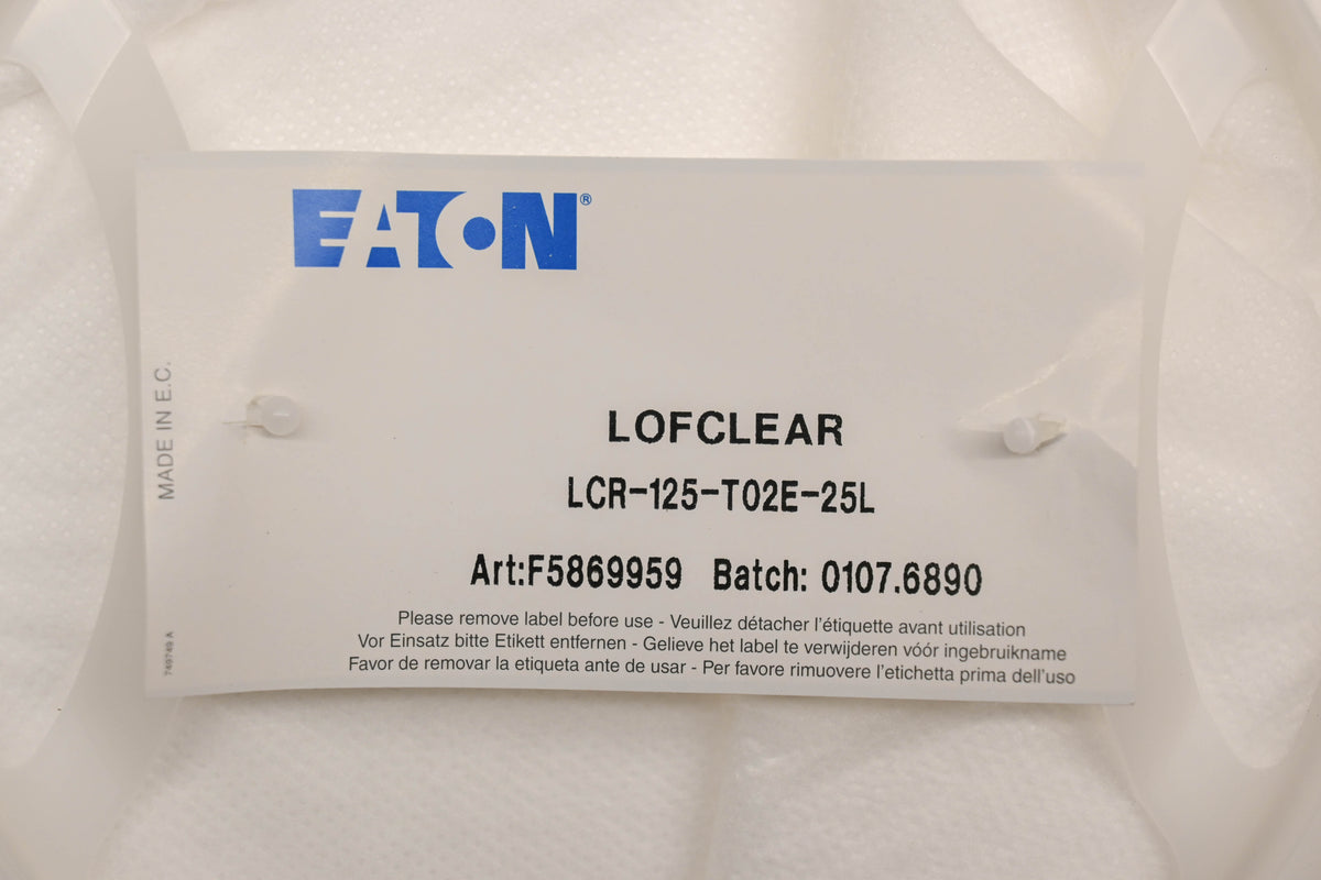 Eaton LCR-125-T02E-25L LOFCLEAR 100 Series Filter Bags Qty 12 NOS