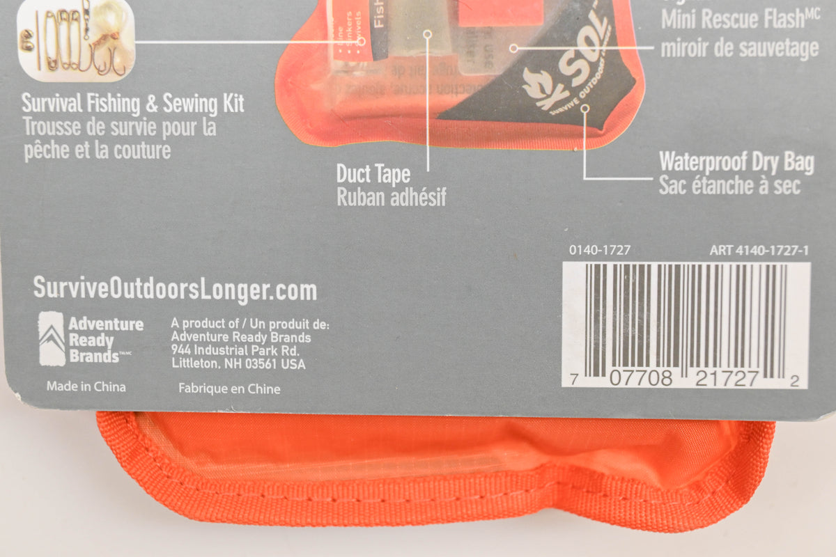 SOL 0140-1727, 4140-1727-1 Scout Survival Kit NOS