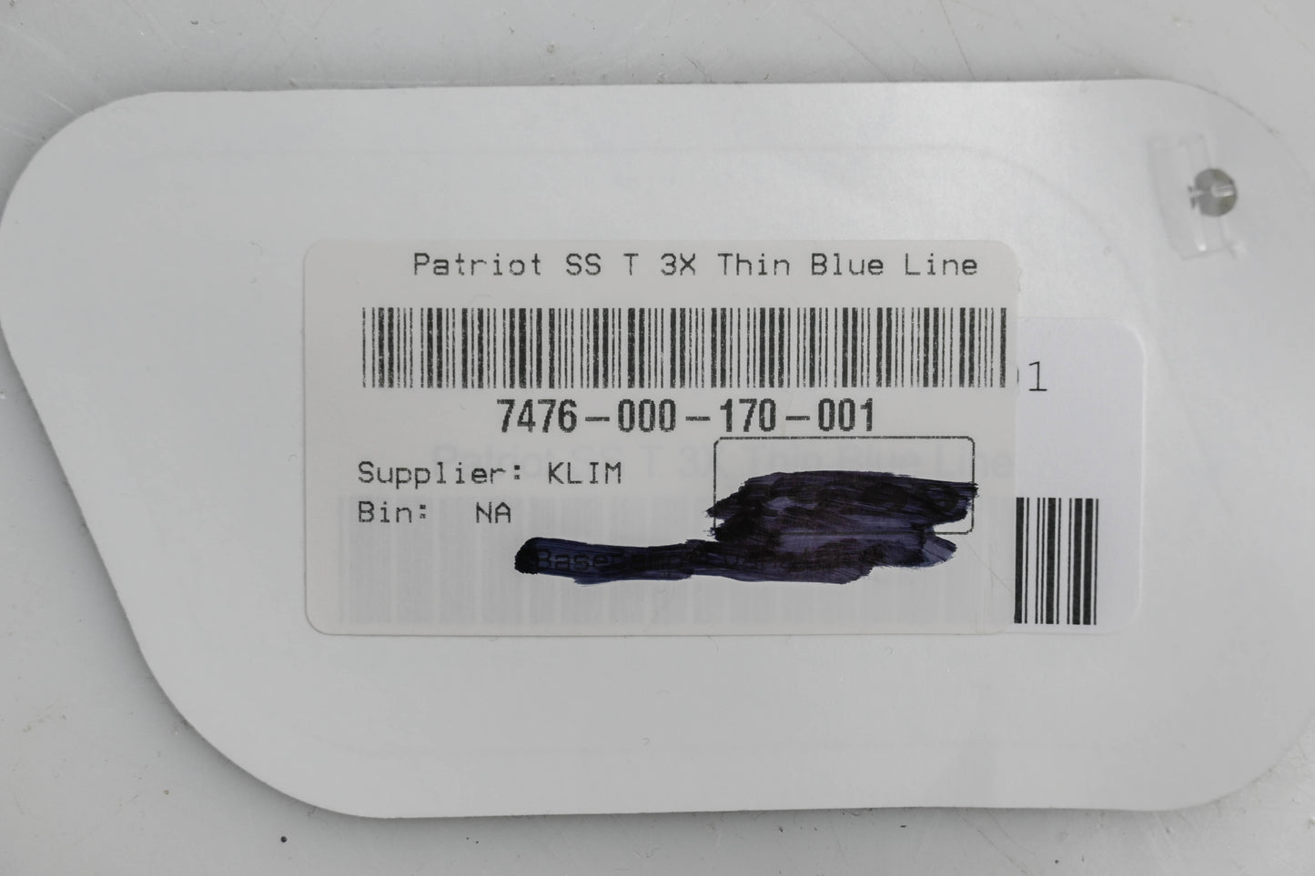 Klim 7476-000-170-001 3XL Black/Asphalt/Blue Patriot T-Shirt NOS