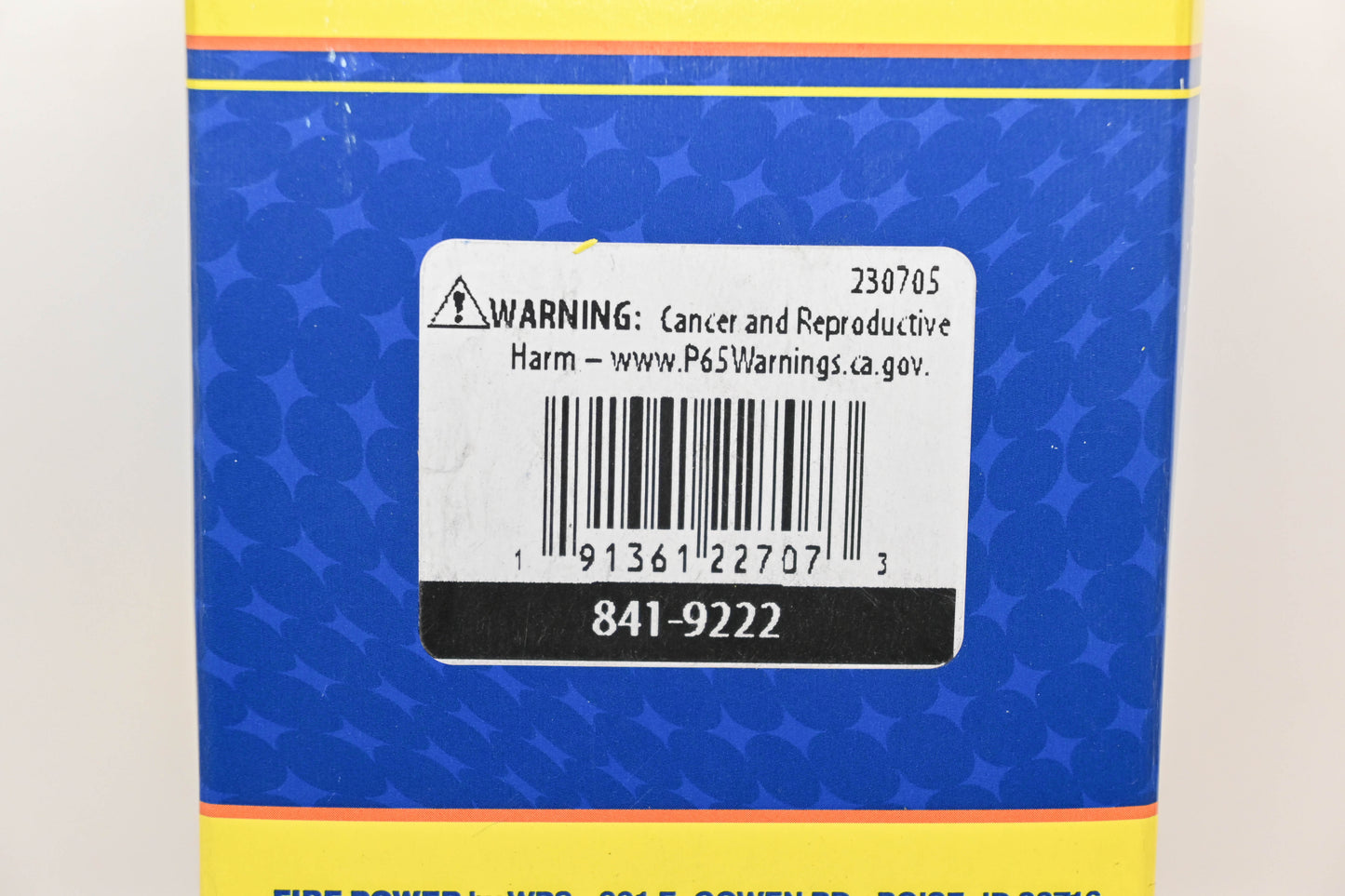 Fire Power 841-9222 Oil Filter Kit NOS