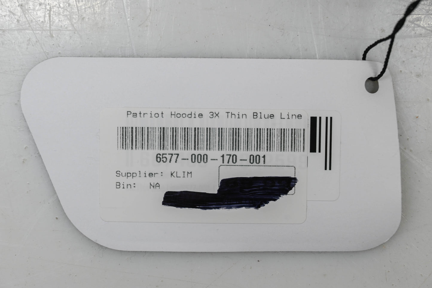 Klim 6577-000-170-001 Mens 3XL Black/Asphalt/Blue Patriot Hoodie NOS
