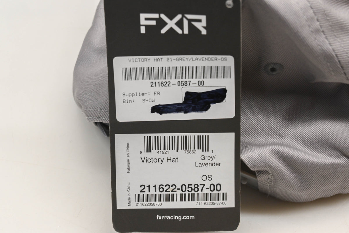 FXR 211622-0587-00 OS Grey/Lavender Victory Hat NOS