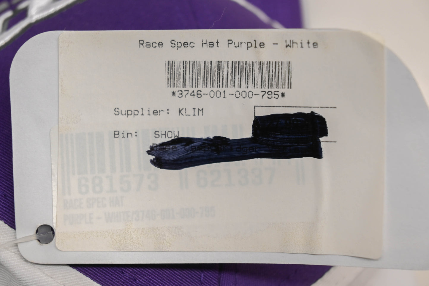 Klim 3746-001-000-795 Purple/White Race Spec Hat NOS