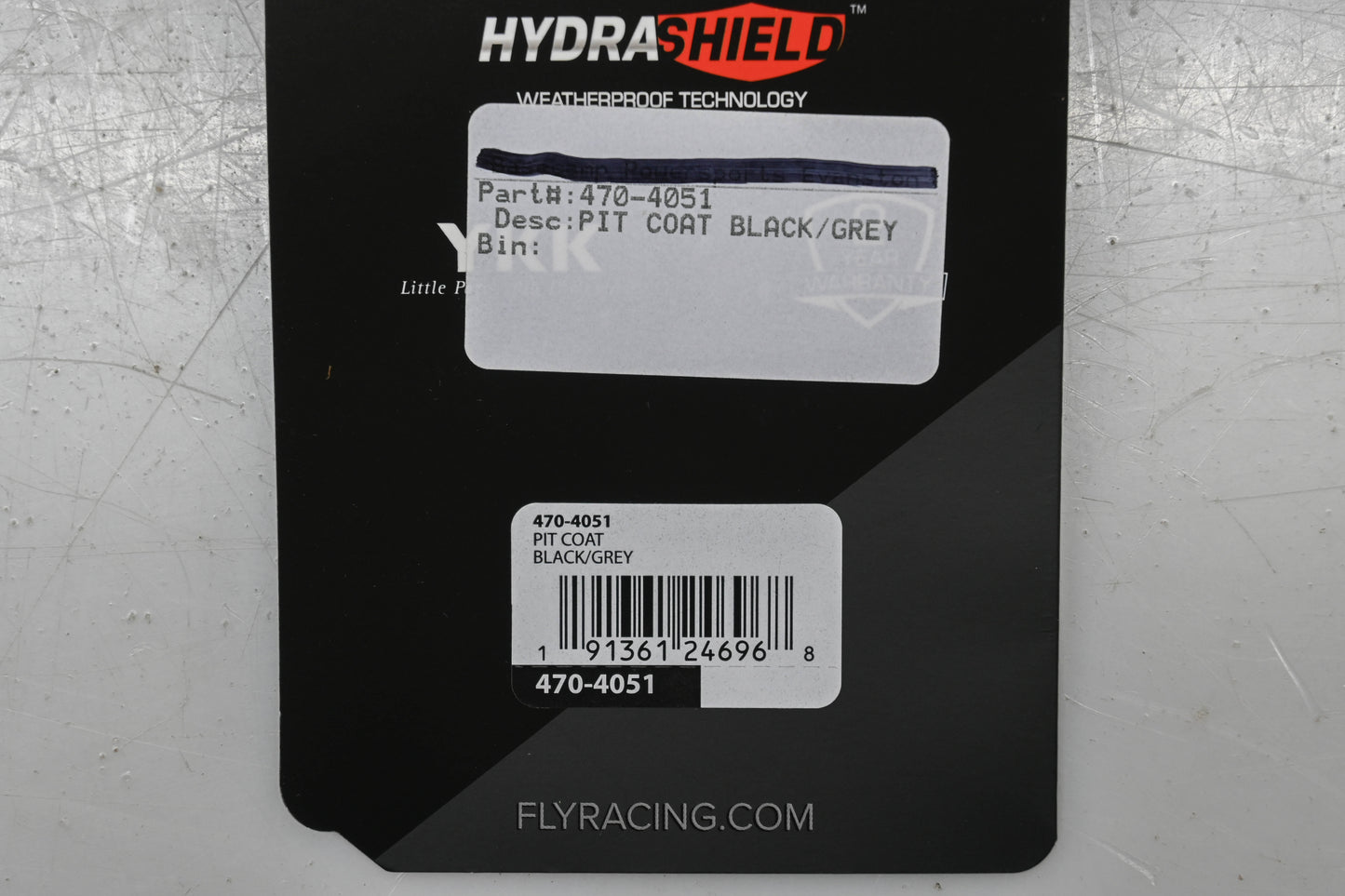 Fly Racing 470-4051 Black/Grey Pit Coat NOS