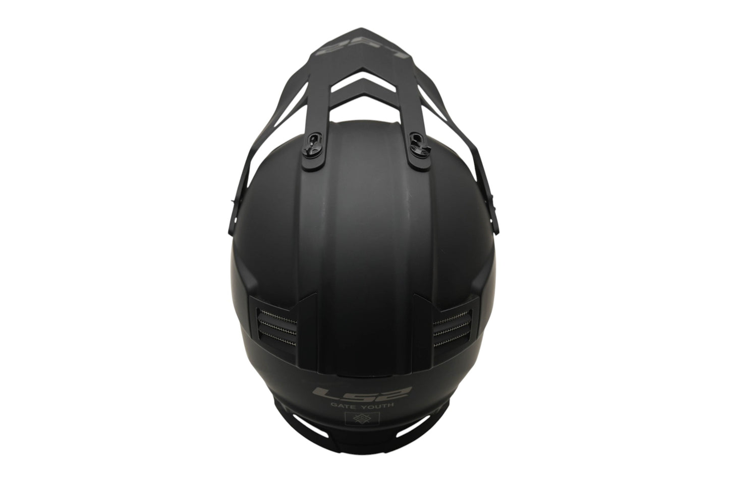LS2 437G-4154, MX437-13 Large Solid Matte Black Gate Youth Helmet NOS