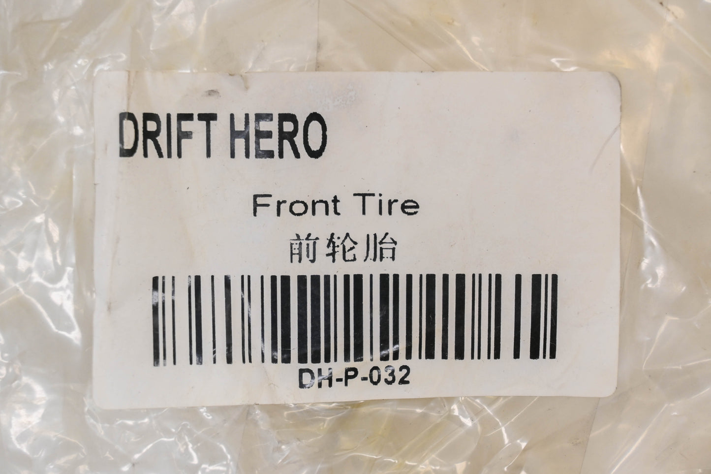 Drift Hero DH-P-032 145/70-6 Tubeless Front Tire NOS