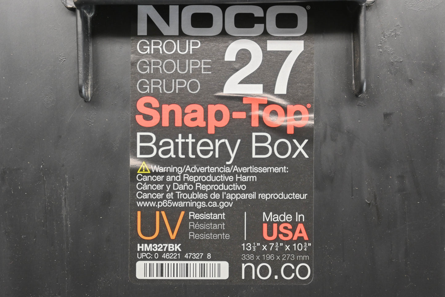 NOCO HM327BK Snap-Top Battery Box Kit NOS