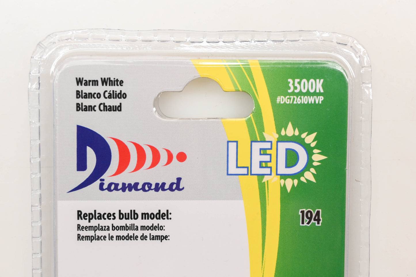 Diamond DG72610WVP Warm White LED Bulbs Qty 2 NOS