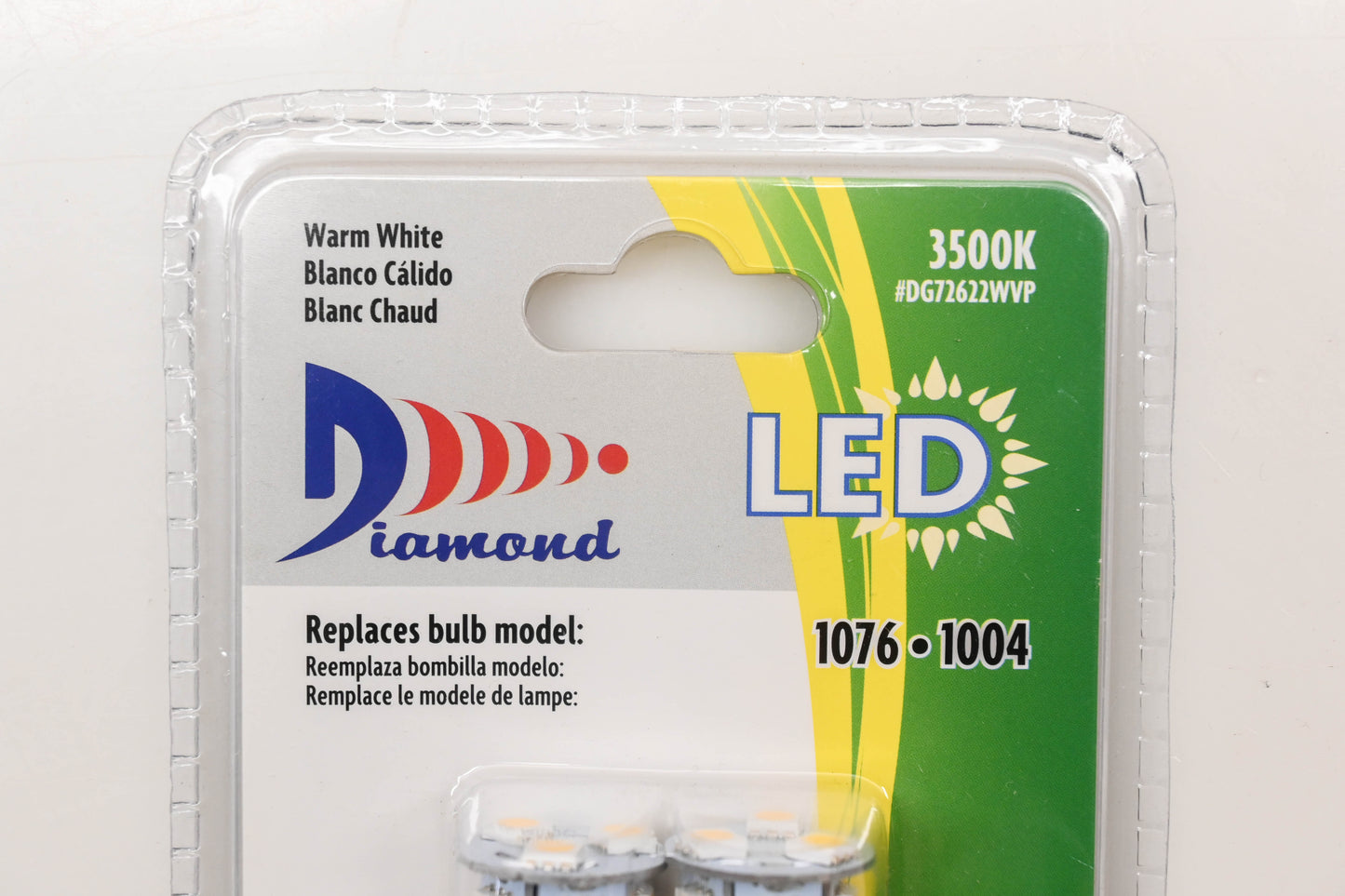Diamond DG72622WVP Warm White LED Bulbs Qty 2 NOS