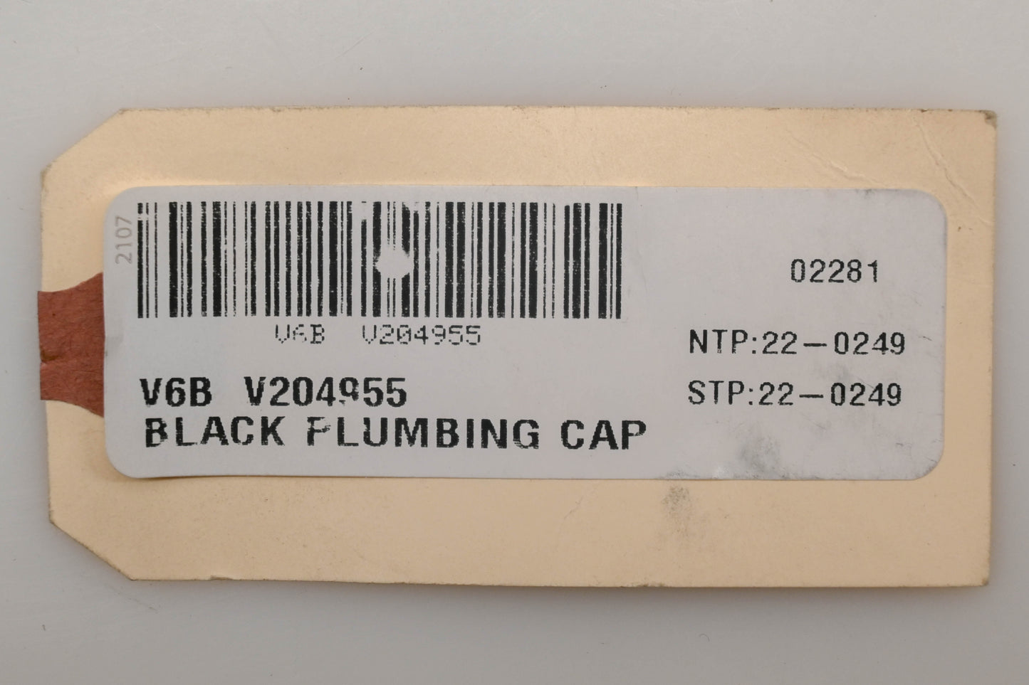 Ventline V204955, V2049-55 Black Plumping Cap Kit NOS