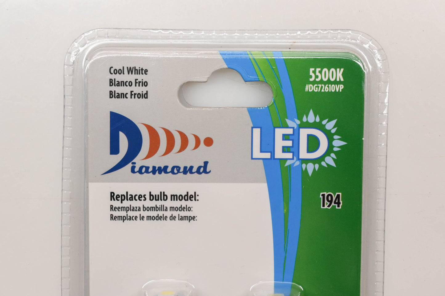 Diamond DG72610VP Cool White LED Bulbs Qty 2 NOS