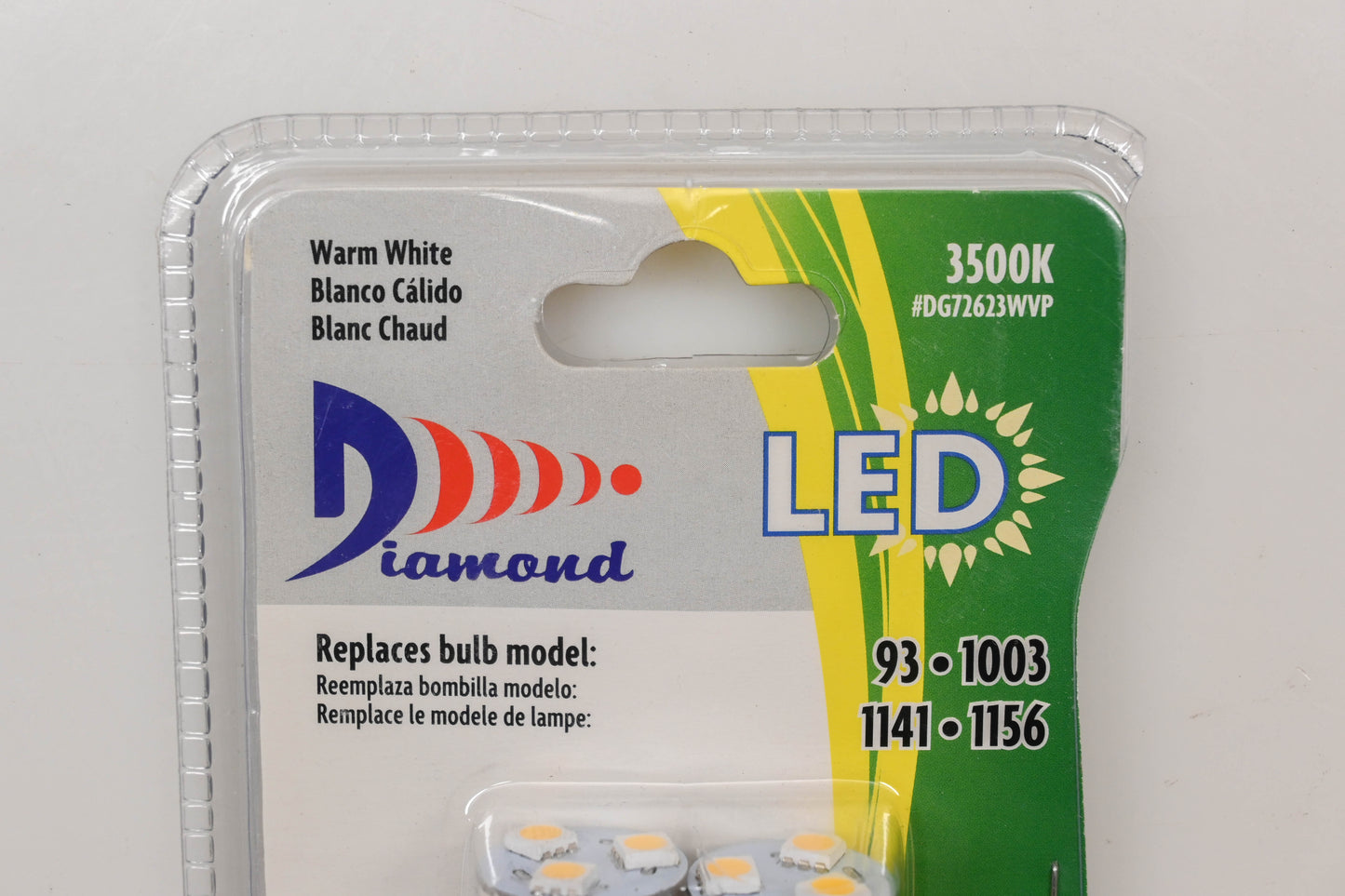 Diamond DG72623WVP Warm White LED Bulbs Qty 2 NOS