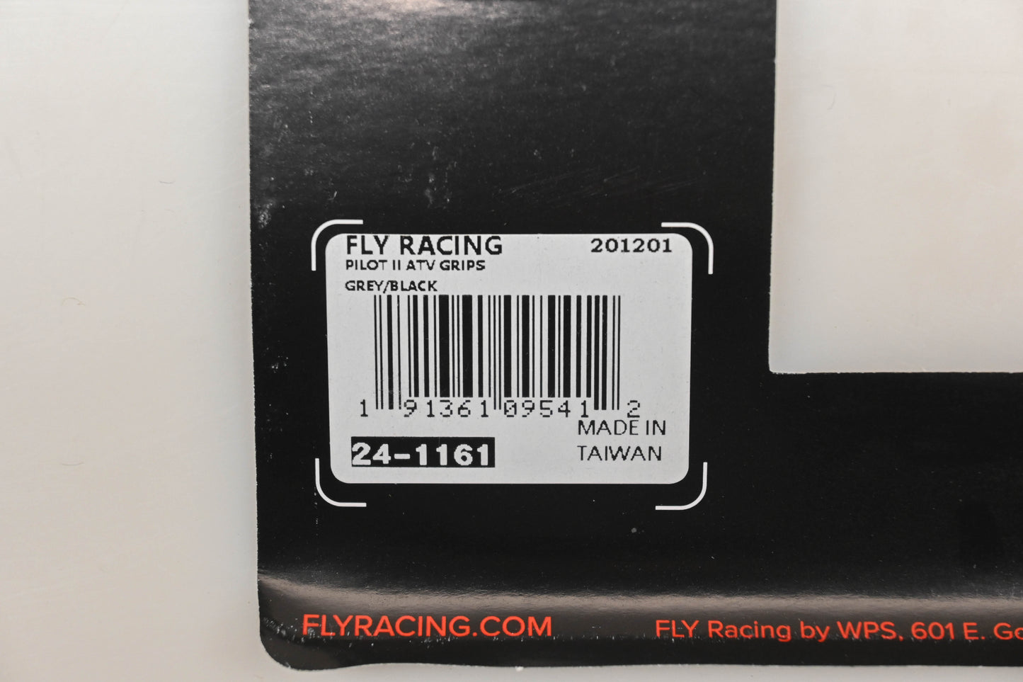 Fly Racing 24-1161 Grey/Black Pilot II Grips Qty 2 NOS