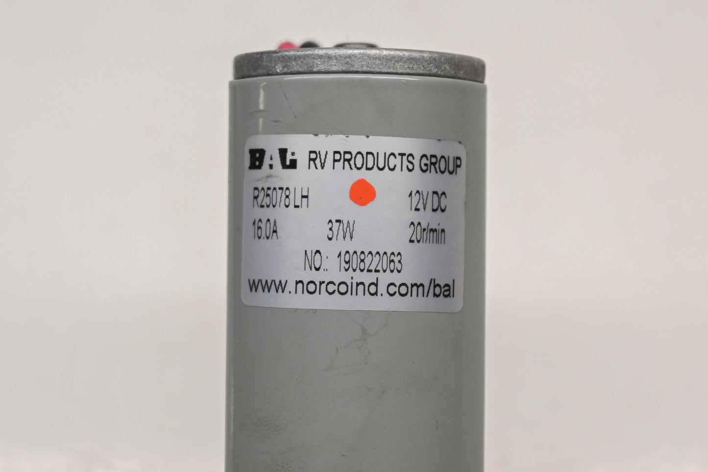 BAL Norco R25078LH, 190822063 12V-16A-37W Slide Out Motor NOS