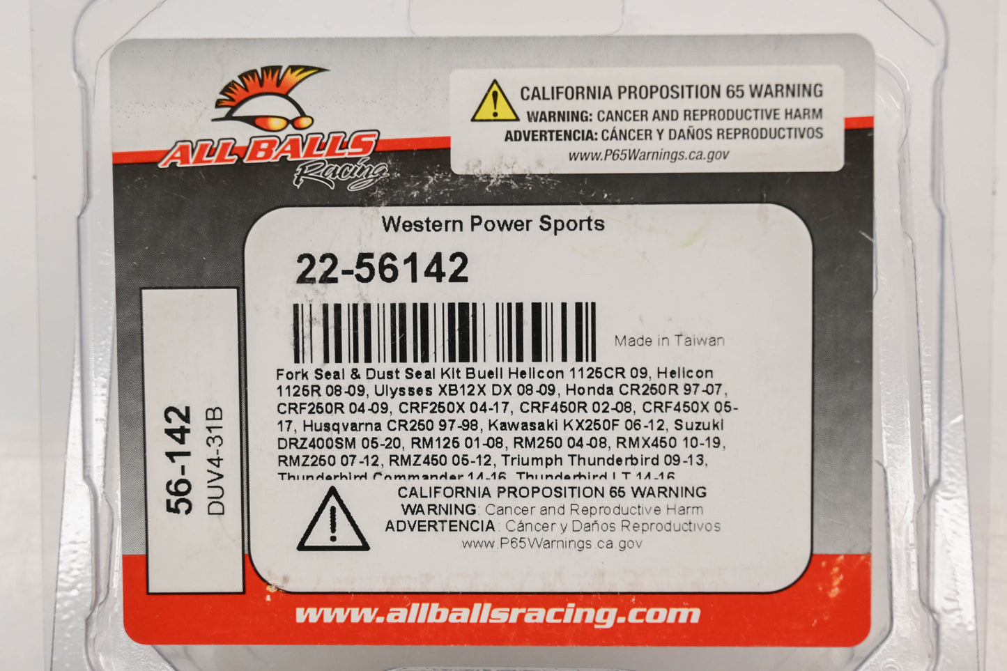 All Balls 22-56142 Fork Seal Kit NOS