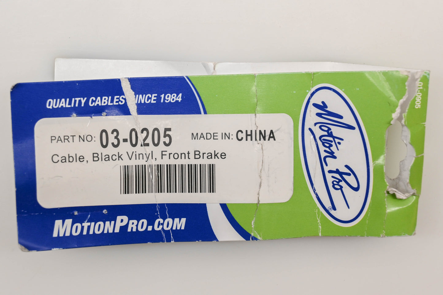 Motion Pro 03-0205, 70-3205 Black Vinyl Front Brake Cable NOS