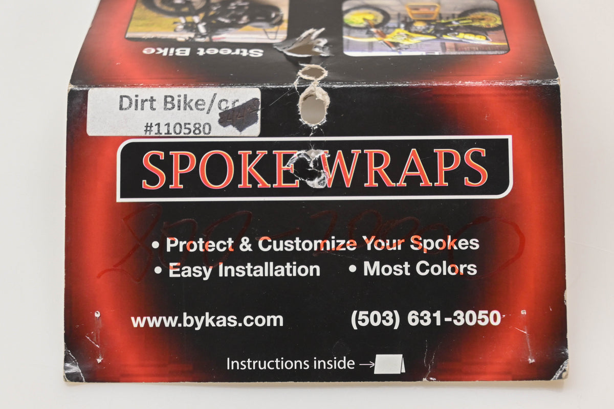 Bykas 800-2000O, 110580 72pc 19"/21" Orange Spoke Wrap Kit NOS