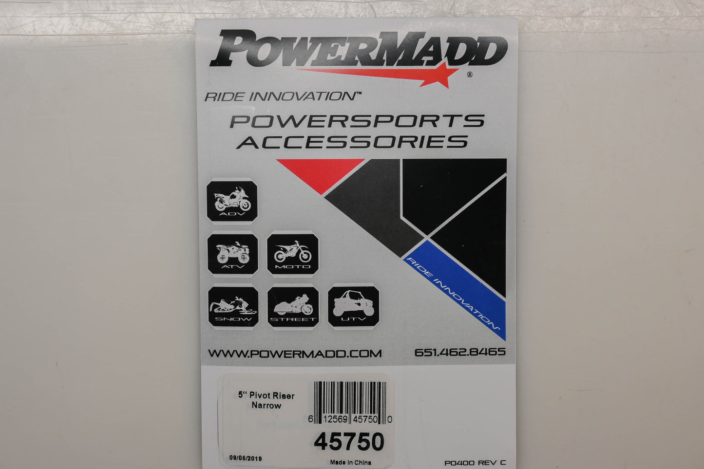 PowerMadd 45750 5" Narrow Pivot Riser Kit NOS